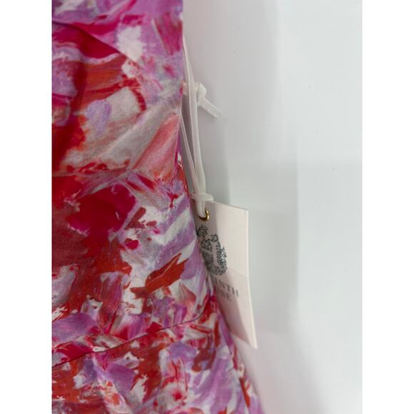 TUCKERNUCK Hyacinth House Fuschia Brushstrokes Aurora Midi Dress NWT Size Medium - Picture 10 of 11